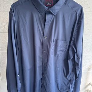 UNTUCKit Men's Navy Dress Shirt
